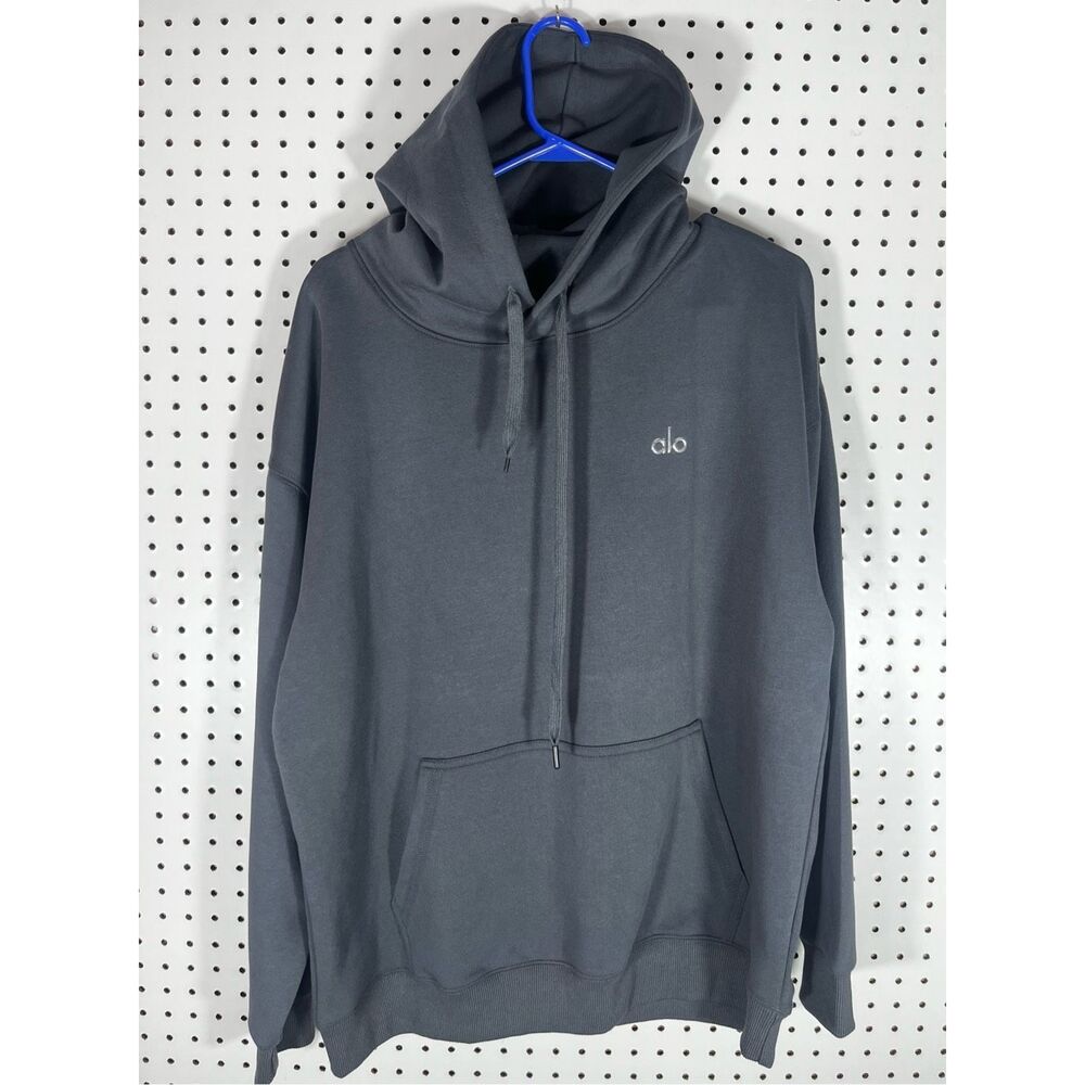 ALO Yoga Charcoal Gray Pullover Hoodie